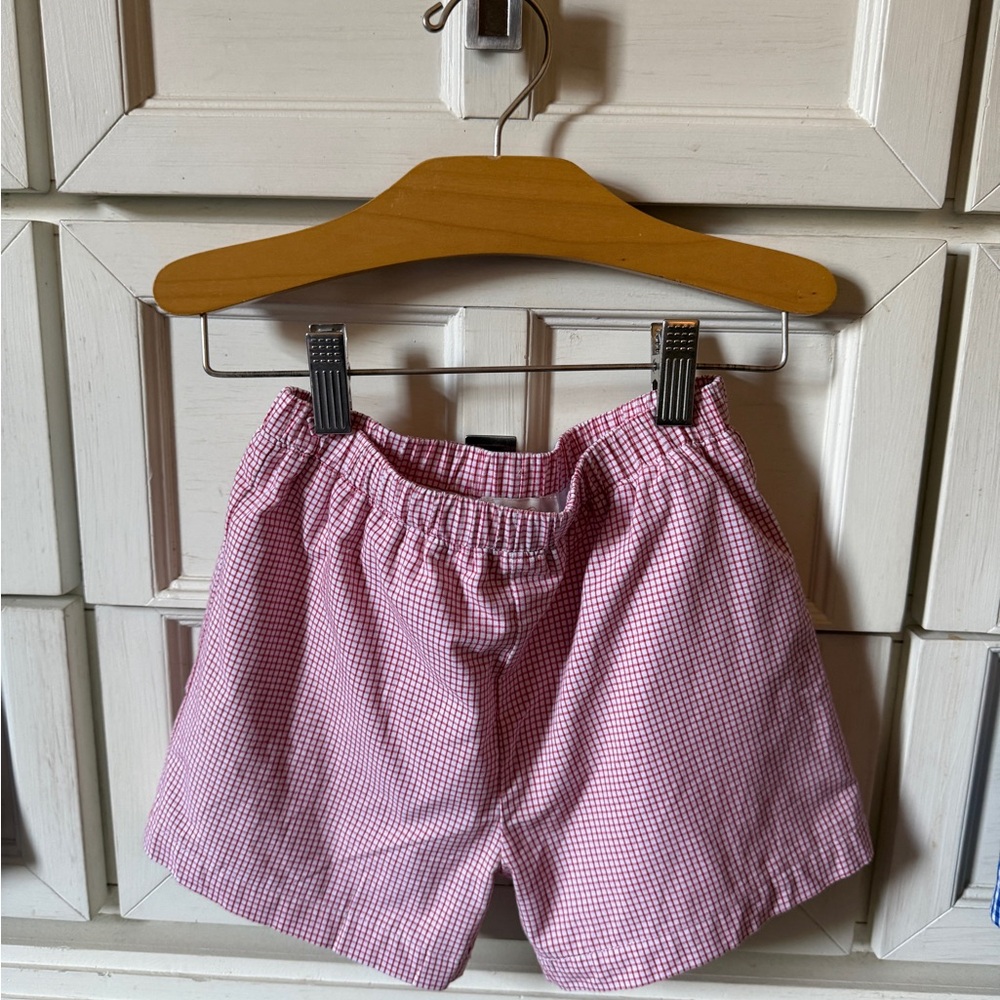 The Beaufort Bonnet Company Red Gingham Kids Shorts